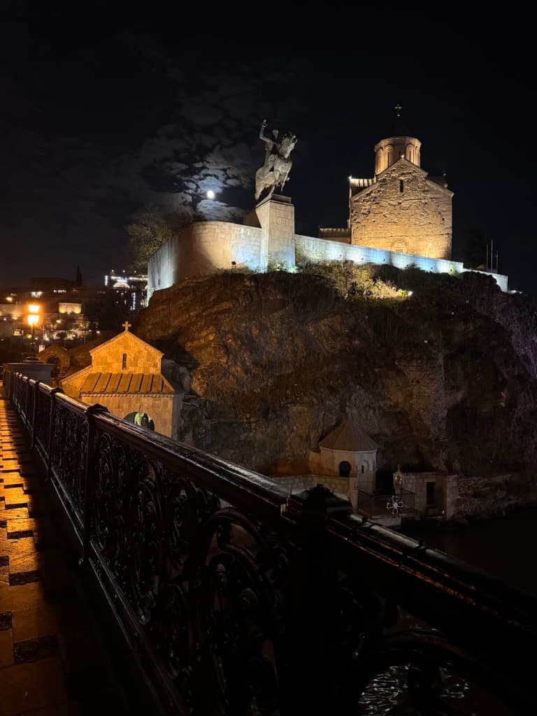 Tbilisi opplyst om kvelden