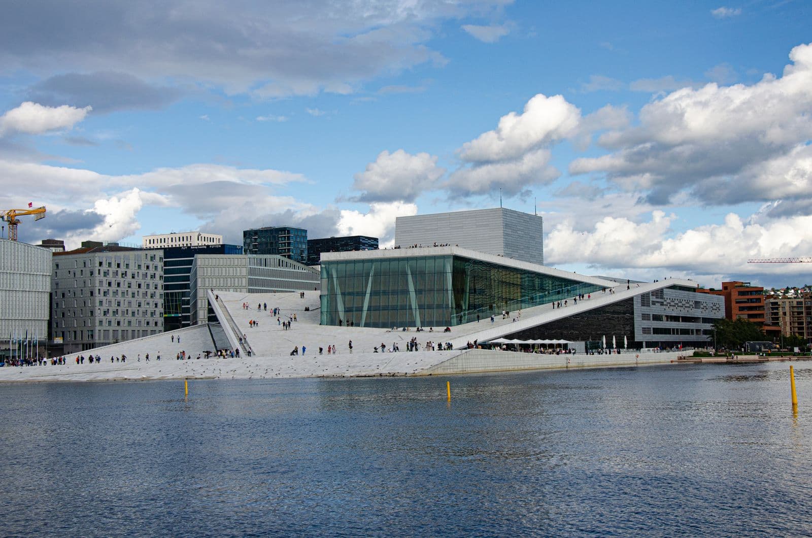 Operahuset i Oslo ved fjorden